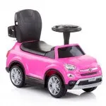 Masina Chipolino c mâner "Fiat 500Х" roz