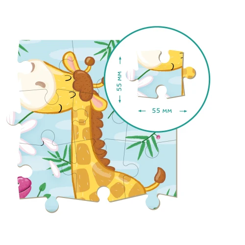 Puzzle educativ Dodo Giraffe, 16 elemente cumpăra în Chișinau