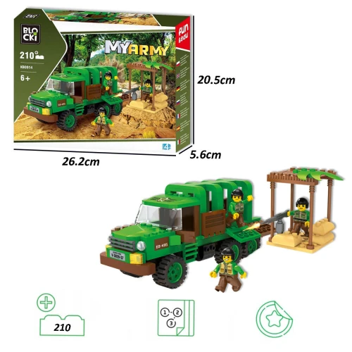 Set construcție Blocki MyArmy Aventură în Junglă, 210 elemente cumpăra în Chișinau
