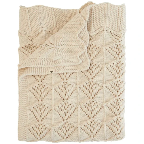 Пледик Bibs Wavy Ivory, 70x100 см купить в Кишиневе