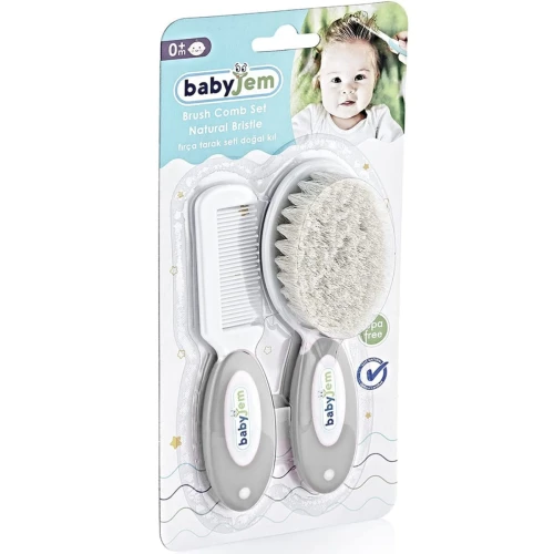 Набор щетка и расческа BabyJem Gray купить в Кишиневе