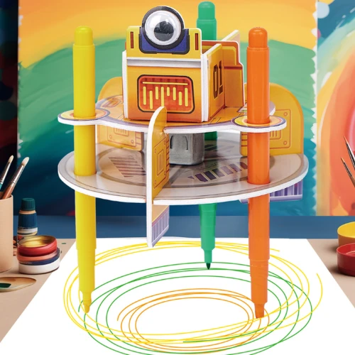Puzzle 3D Cubic Fun STEM Series National Geographic Robot de desenat, 13 elemente cumpăra în Chișinau