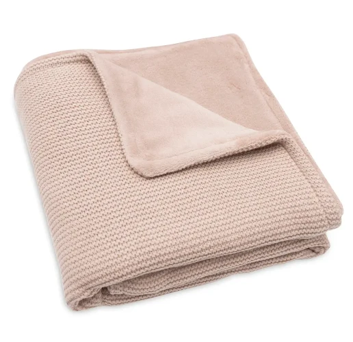 Пледик Jollein Basic Knit Wild Rose/Fleece, 75x100 см купить в Кишиневе