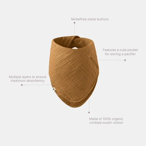Хлопковый слюнявчик Bibs Bandana Sand купить в Кишиневе