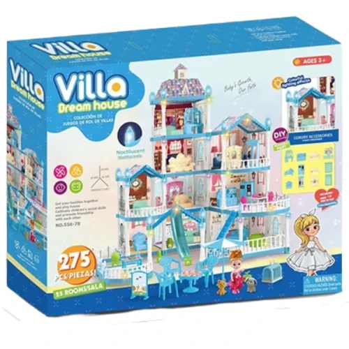 Căsuță pentru păpuși Essa Toys Villa Dream House, 275 elemente cumpăra în Chișinau