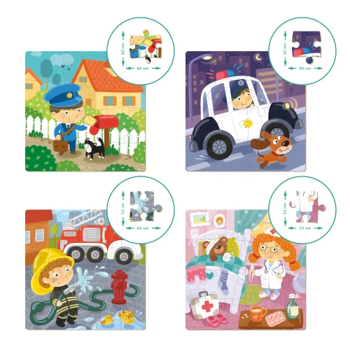 Puzzle Dodo 4 în 1 Profesii, 72 elemente cumpăra în Chișinau