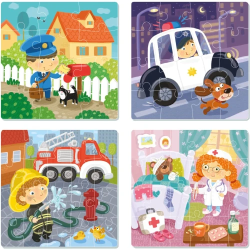 Puzzle Dodo 4 în 1 Profesii, 72 elemente cumpăra în Chișinau