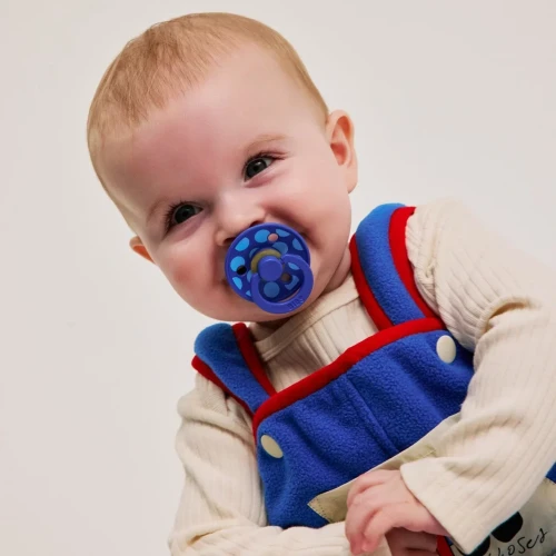 Круглые латексные соски Bibs Polka Breeze & Cornflow (0-6 мес.), 2 шт. купить в Кишиневе