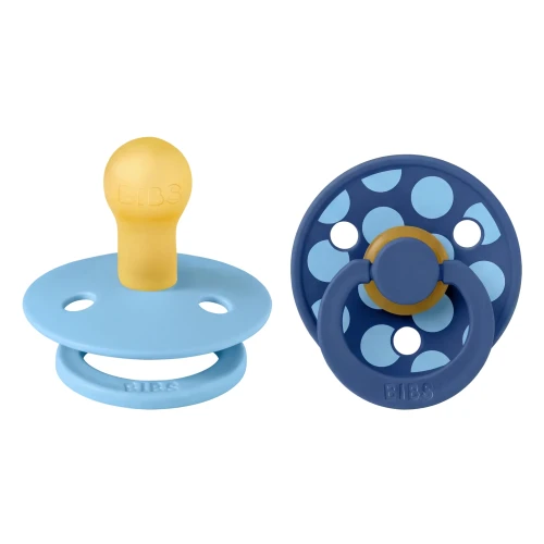 Круглые латексные соски Bibs Polka Breeze & Cornflow (0-6 мес.), 2 шт. купить в Кишиневе