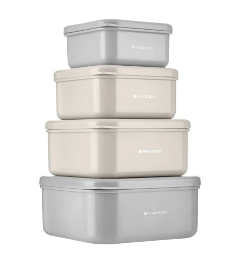 Set de 4 recipiente Kikkaboo Kitty Cat Grey cumpăra în Chișinau