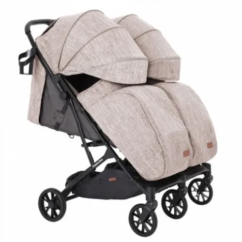 Carucior de plimbare pentru gemeni Carrello Presto Duo Steam Beige cumpăra în Chișinau