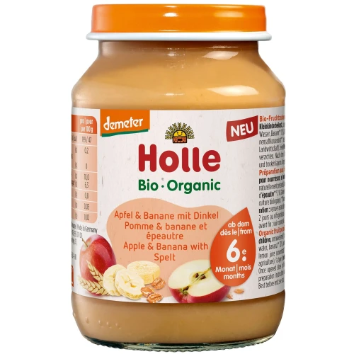 Пюре Holle из яблок-бананов-спельты (6 мес+) 190 г купить в Кишиневе