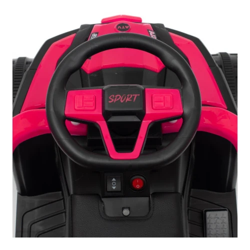 Mașinuță electrică ATV Baby Mix Ruggy cu mâner pentru părinți, roșu cumpăra în Chișinau