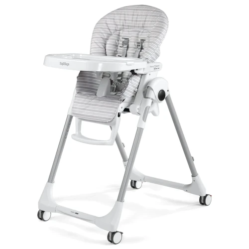 Scaun de masă 2 în 1 Peg Perego Prima Pappa Follow Me Linear Grey cumpăra în Chișinau