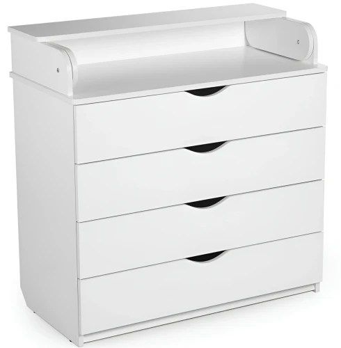 Set Pătuț Kuzea Sun White + Comoda-măsuță de înfășat HappyBaby Standart 800 PAL White cumpăra în Chișinau