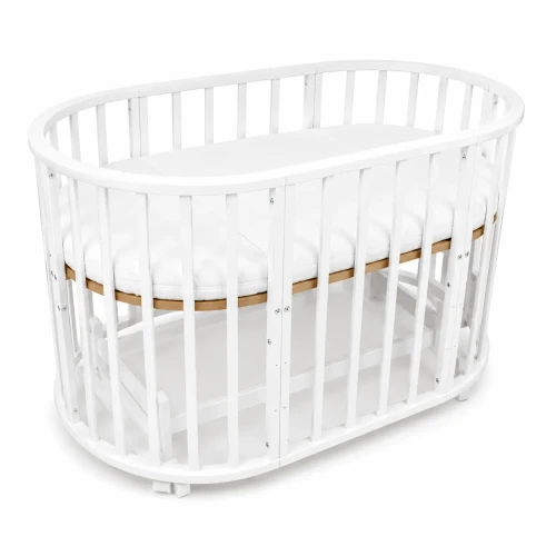 Set Pătuț Kuzea Sun White + Comoda-măsuță de înfășat HappyBaby Standart 800 PAL White cumpăra în Chișinau