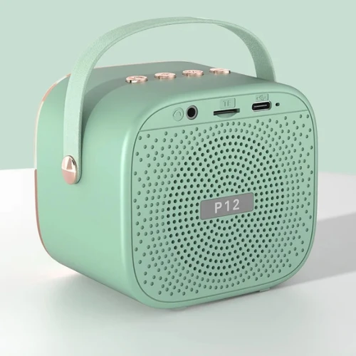 Boxă karaoke Essa Toys cu 2 microfoane wireless și iluminare LED, verde cumpăra în Chișinau
