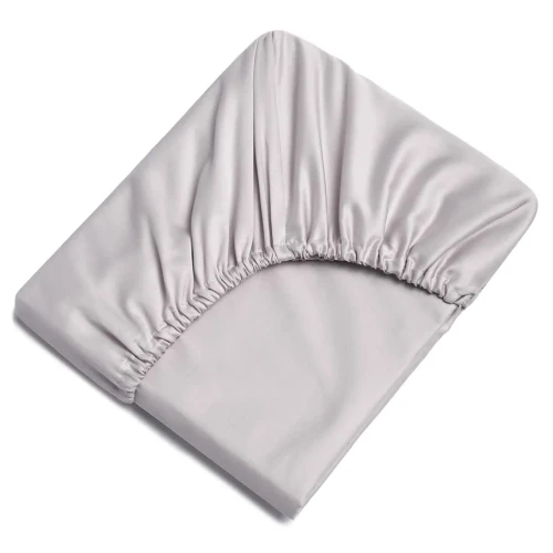 Cearsaf de pat pe elastic Perina Sateen Premium Gri, 120x60 cm cumpăra în Chișinau