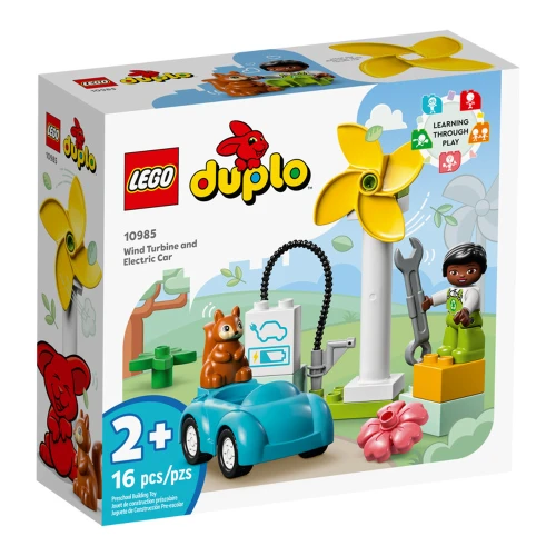 Set construcție Lego Duplo Wind Turbine and Electric Car, 16 elemente cumpăra în Chișinau