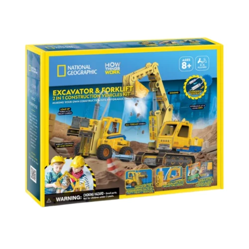 3D-пазл Cubic Fun STEM Series Экскаватор и Погрузчик - изучаем гидравлику купить в Кишиневе