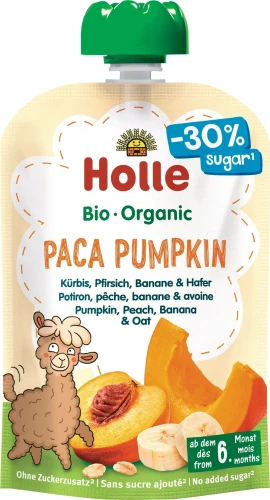 Piure Holle Paca Pumpkin din dovleac-piersic-banana-ovaz (6 luni+), 100 g cumpăra în Chișinau