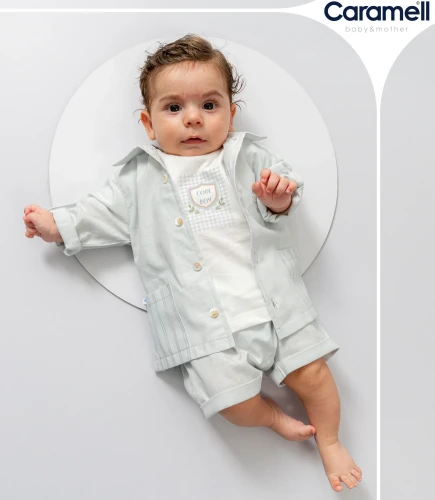 Комплект из 3 штук Caramell New Linen Grey (6-9М) купить в Кишиневе