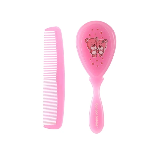 Set perie și pieptene pentru copii Canpol Babies Cute Animals cumpăra în Chișinau