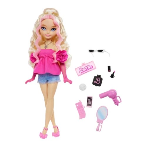 Păpușa Barbie Dream Besties „Malibu” cu accesorii de frumusețe, HYC21 cumpăra în Chișinau
