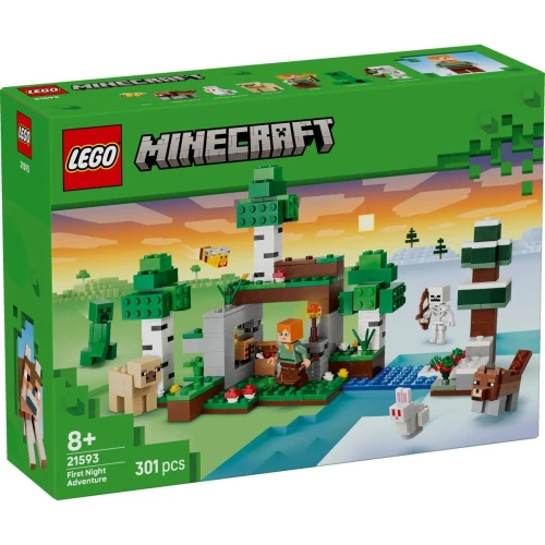 Set construcție Lego Minecraft First Night Adventure, 301 elemente cumpăra în Chișinau