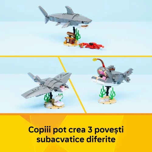 Set construcție Lego Creator Fierce Shark with a Treasure Chest, 379 elemente cumpăra în Chișinau