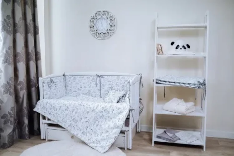 Lenjerie de patut 8 piese PernaMea HappyBaby Albastru cumpăra în Chișinau