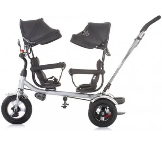 Tricicleta Chipolino pentru gemeni 2PLAY asphalt cumpăra în Chișinau
