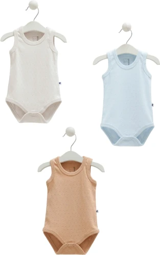 Body fără mânecă Caramell Basic Grey & Blue & Brown, 3 buc. (1-3L) cumpăra în Chișinau
