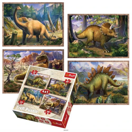 Пазл Toys outlet Динозавры 4 в 1, 207 элементов купить в Кишиневе