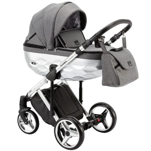 Carucior 2 in 1 Adamex Chantal Star Grey Silver cumpăra în Chișinau