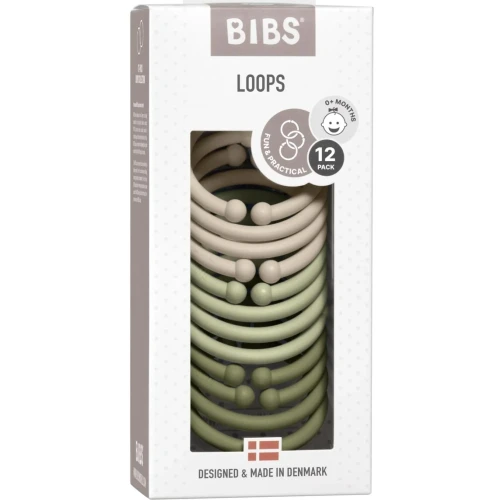 Игрушка-подвеска Bibs 12 Loops Vanilla & Sage & Olive купить в Кишиневе