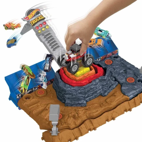 Set de joacă Hot Wheels Monster Trucks Arena Smashers Bone Shaker Ultimate Crush Yard HNB96 cumpăra în Chișinau