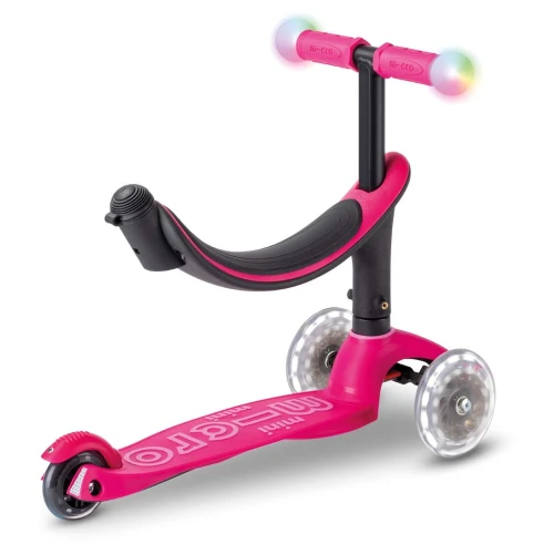Trotinetă Micro Mini2Grow Deluxe Magic LED Pink cumpăra în Chișinau