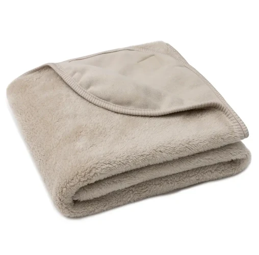 Păturică Jollein Basic Jersey/Sherpa Warm Sand, 75x100 cm cumpăra în Chișinau
