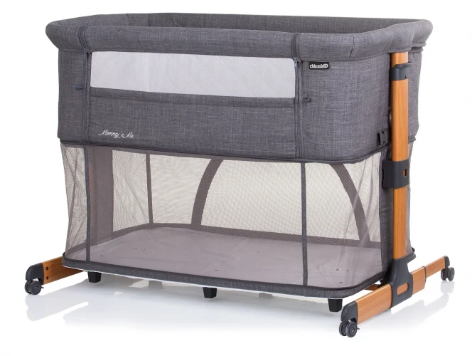 Кроватка Co-sleeper Chipolino Mommy 'n Me graphite/wood купить в Кишиневе
