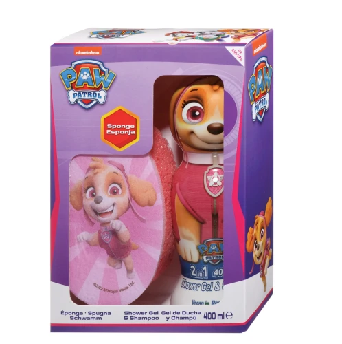 Gel de duș și șampon 2 în 1 Air-Val 2D Paw Patrol Skye + bureta, 400 ml cumpăra în Chișinau
