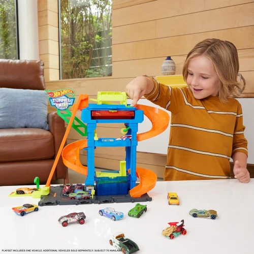 Set constructie Hot Wheels City Tunnel Twist Car Wash, 2 elemente cumpăra în Chișinau