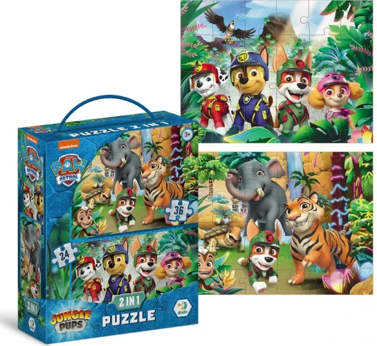 Puzzle Dodo Aventuri în Junglă, 2 în 1, seria Patrula cățelușilor, 60 elem. cumpăra în Chișinau