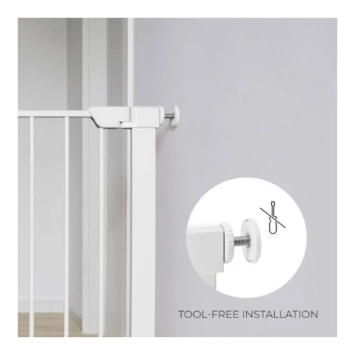 Ворота безопасности KinderKraft Safe Snap White, 75-82 см купить в Кишиневе