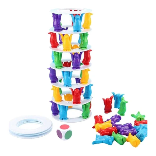 Joc de societate Essa Toys Turnul instabil Tower Collapse cu pinguini cumpăra în Chișinau