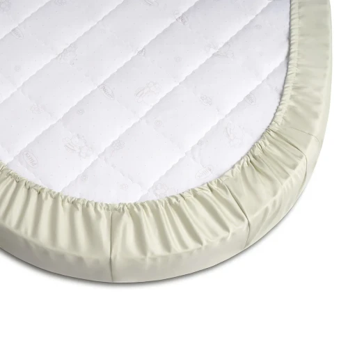 Cearsaf de pat pe elastic Perina Sateen Premium Oval Fistic, 125x75 cm cumpăra în Chișinau
