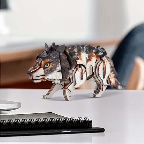 Puzzle 3D CubicFun National Geographic Lupul Gri, 58 elemente cumpăra în Chișinau
