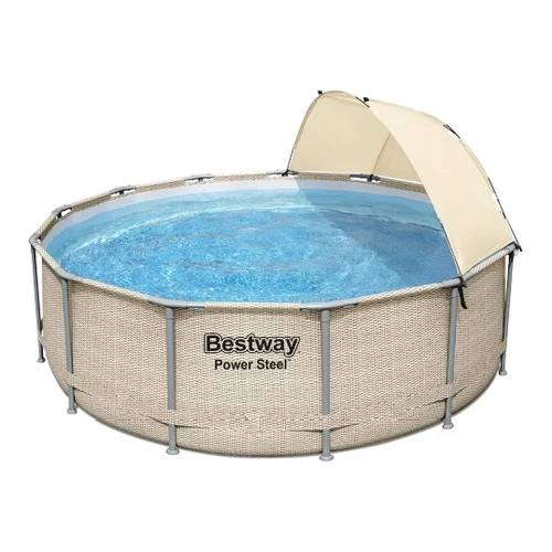 Каркасный бассейн Bestway Power Steel с навесом 396x107 см, 11133 литра купить в Кишиневе
