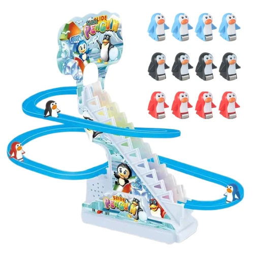 Интерактивная игрушка New World Penguin Escalator Track купить в Кишиневе