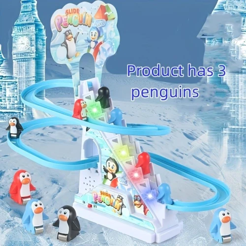 Интерактивная игрушка New World Penguin Escalator Track купить в Кишиневе